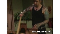 Blonde bitch Ashton Moore gets her hot ass spanked Thumb