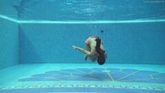 Beautiful Sazan Cheharda on and underwater naked swimming Thumb