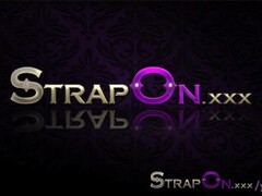 StrapOn Double penetration action using strapon sex toys.mov Thumb