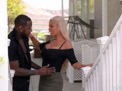 Busty Lovers interracial porn with blonde babe Bridgette B. fucking big black cock Thumb