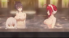 Rias and Okeno compare their boobs to each other Thumb