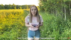 Pervy Teen Alexa Mills Gets Her Tart Packed In Da Wild! Thumb