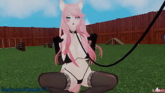 Catgirl gets Trained by her MASTER to be a good KITTY for him!!!! CATGIRL MOANS and SQUIRTS!!!! Thumb