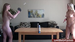 Strip table tennis with two gorgrous hot lesbians Thumb